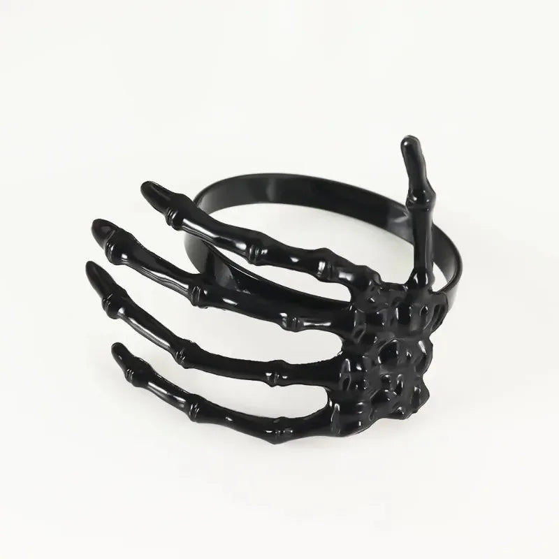 Halloween Skeleton Hand Napkin Rings Set 2–4 | Spooky Table Decor