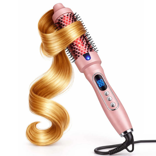 Thermal Hair Brush Heated Electric Hair Curler with Negative Ion Function for Household Use Electric Hair Curler Peaceful Pleasures Health and Wellness
