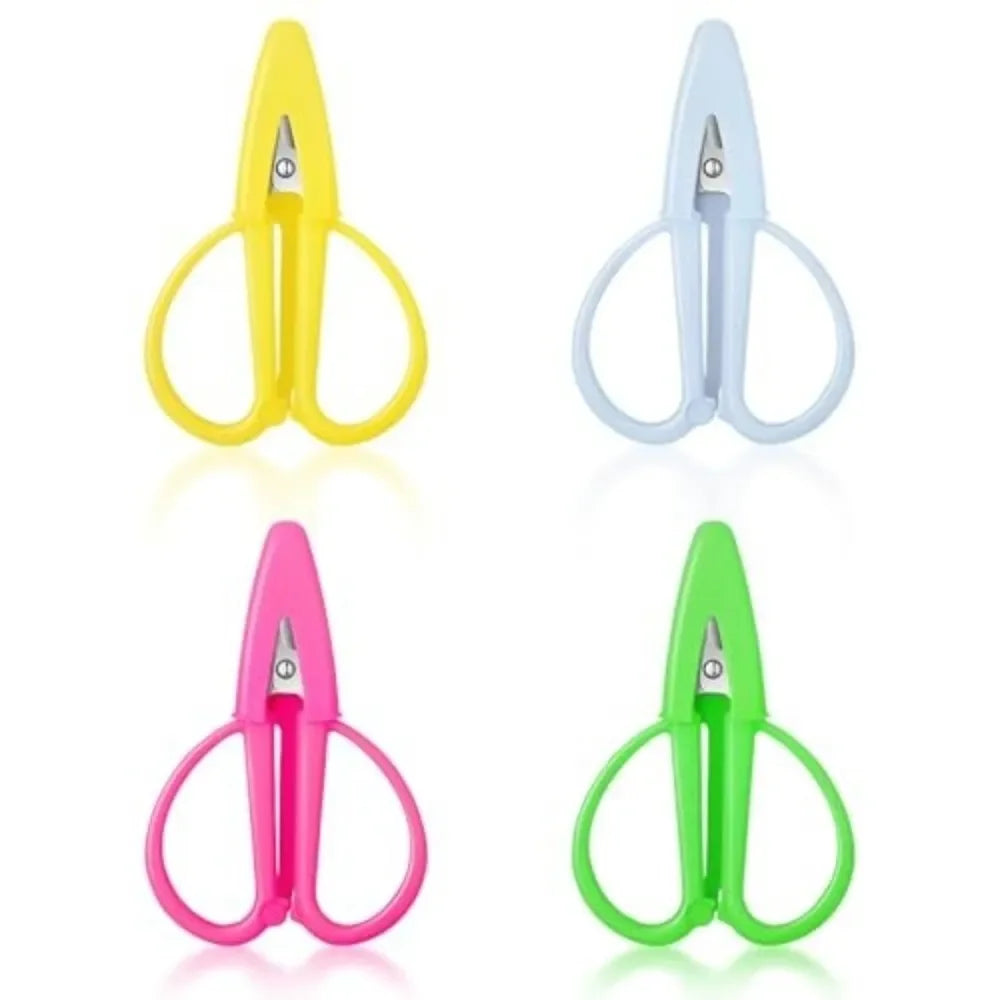 Mini Craft Scissors with Cover | Stainless Steel & Silicone Handle Craft Scissors Peaceful Pleasures Health and Wellness