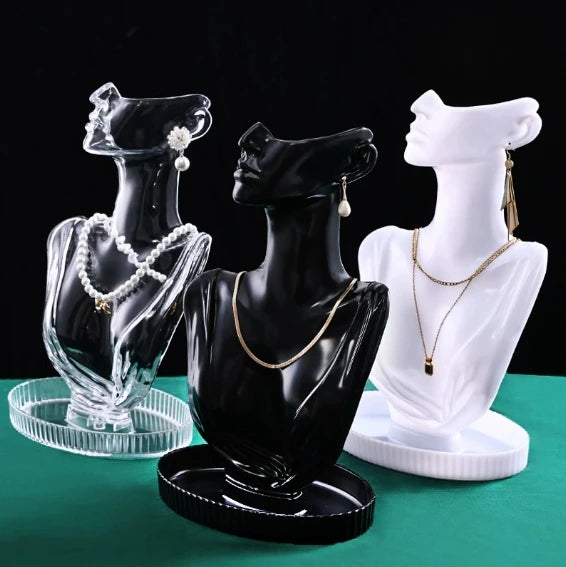 Portrait Neck Necklace Window display rack jewelry earrings Plastic Mannequin display rack jewelry pendant necklace neck model Peaceful Pleasures Health and Wellness