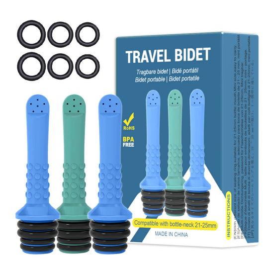 1/2Pcs Pack Portable Bidet Pipe for Toilet Universal Travel Bidet Compatible Plastic Bottle Clean Handheld Rinse machine Peaceful Pleasures Health and Wellness