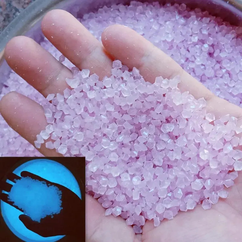 1000pcs Glow in the Dark Pebbles – Garden Path & Aquarium Decor