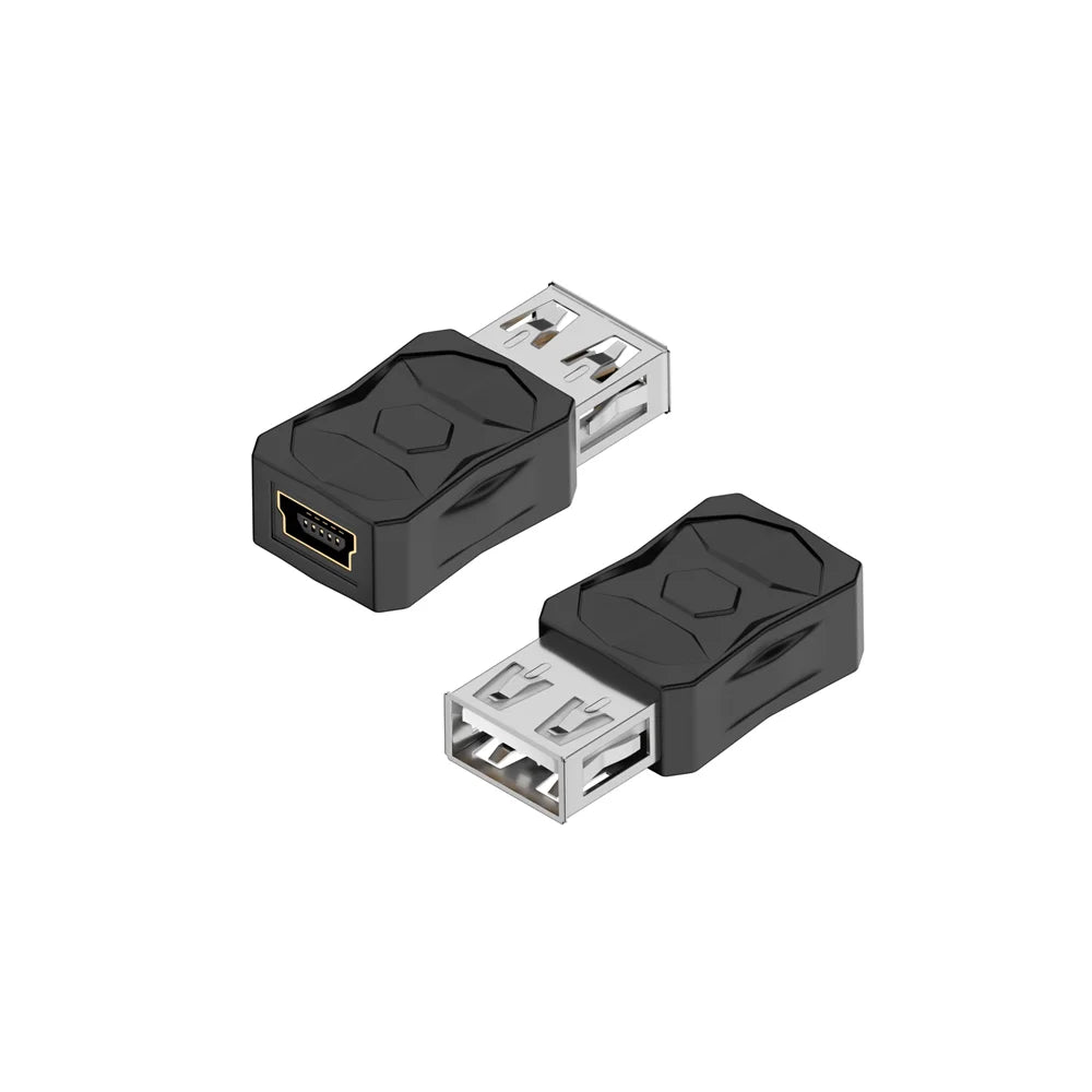 Mini USB 2.0 to Micro Type C Adapter Male To Female Charging Data Transmission 480Mbps Converter For Mobile Phone Camera Tablet Peaceful Pleasures Health and Wellness USB F to Mini USB F 10 PCS