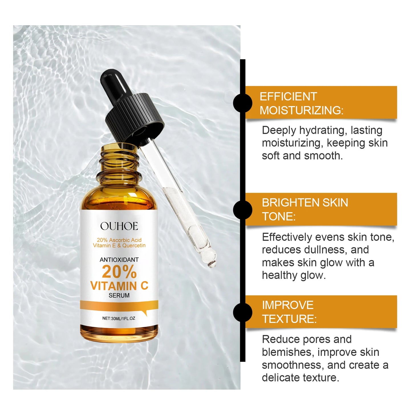 Vitamin C Facial Serum – Anti-Aging, Brightening & Hydrating 30ml