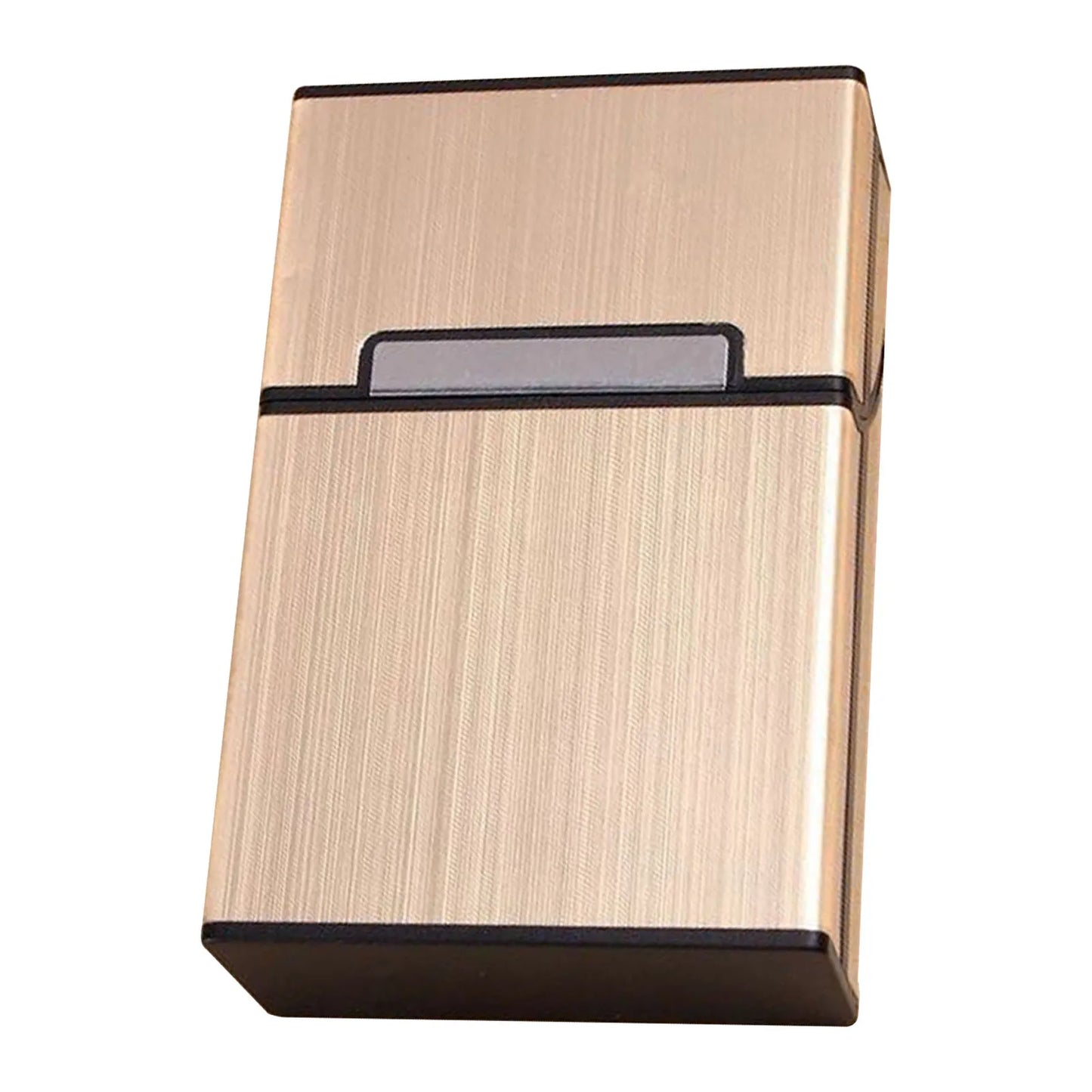 Cigarette Case Storage Container Durable Portable 20 Capacity Cigarette Case for Home & Business Occasions Peaceful Pleasures Health and Wellness Luxury Golden