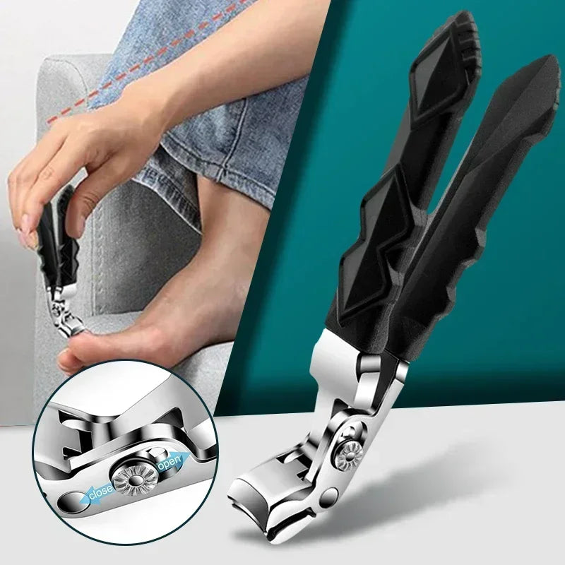 New Anti-Splash Nail Clippers Large Thick Hard Special Nail Clippers Diagonal Pliers Nail Scissors Household Manicure Tools Peaceful Pleasures Health and Wellness