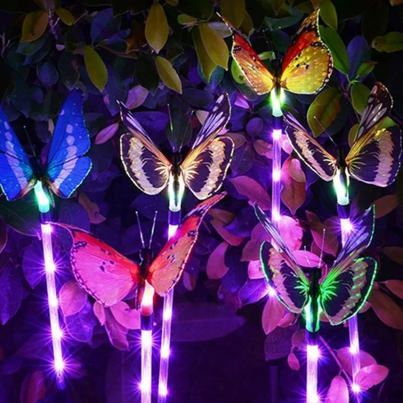 Solar Butterfly Garden Lamp | Lawn & Walkway Landscape Light