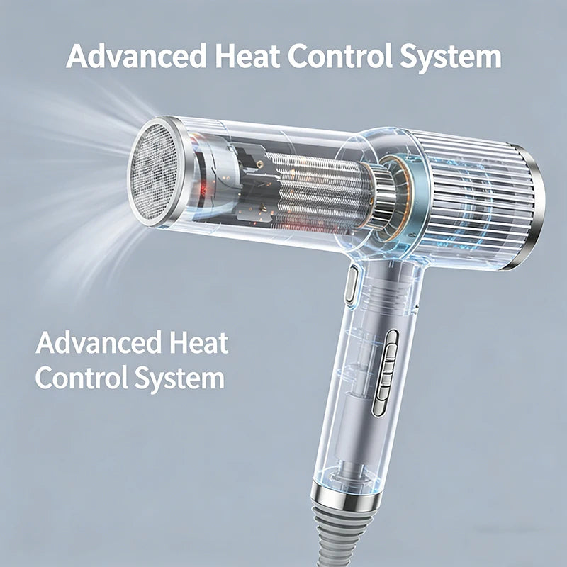 Professional Ionic Hair Dryer with Constant Temperature One-Touch Cooling Diffuser-Negative Ion Hair Care Peaceful Pleasures Health and Wellness