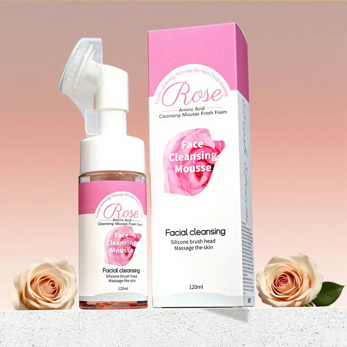 Rose Essential Oil Cleansing Mousse – Oil Control & Nourishing