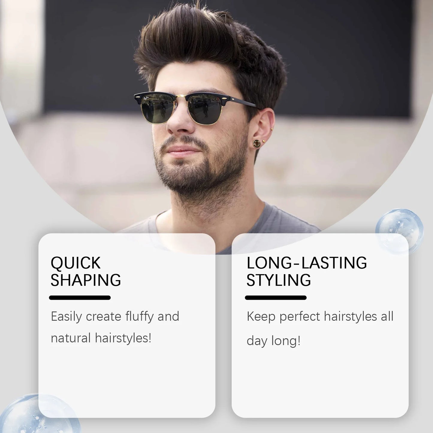 Men's Volumizing Hair Styling Powder – Matte & Oil Control