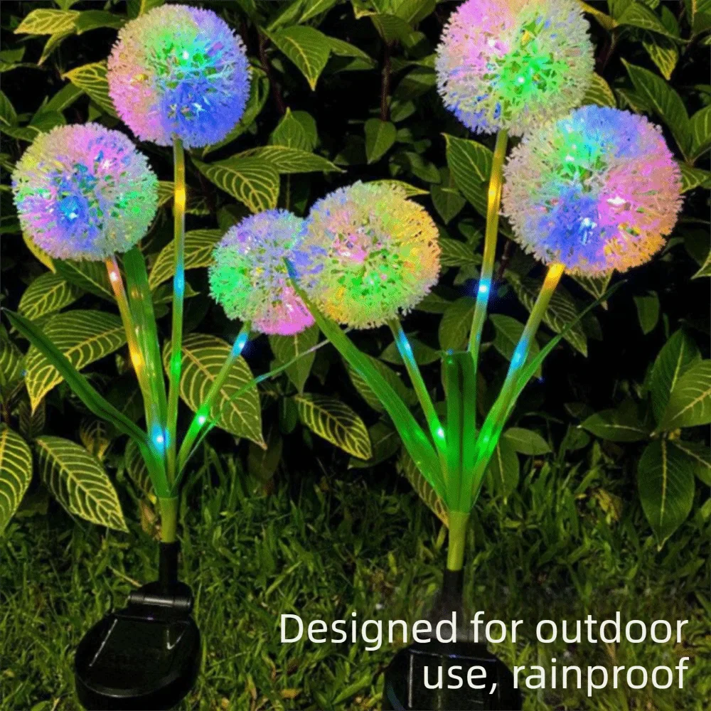 Solar Onion Ball Garden Stake Light – Waterproof LED Lamp
