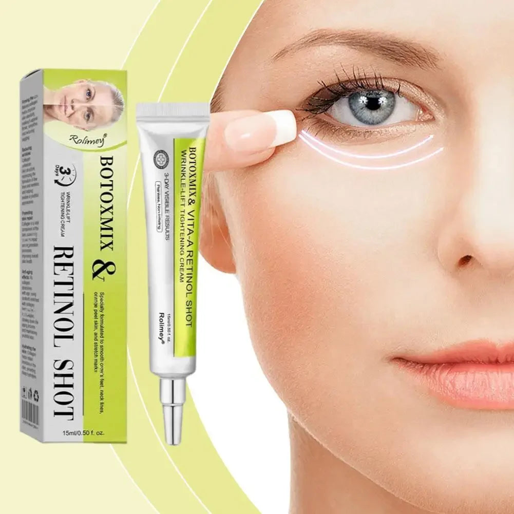 15g Retinal-Shot Tightening Booster Face Cream & Eye Cream Anti-Aging Firming Lifting, Fade Fine Lines, Night Moisturizer Peaceful Pleasures Health and Wellness