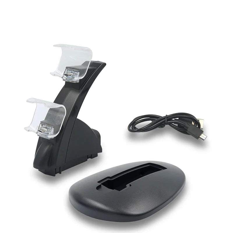 PS4 Dual Controller Charging Dock Stand with LED Indicator
