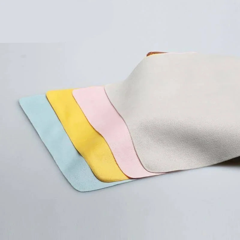 10pcs/lots High Quality Chamois Glasses Cleaner Microfiber Cleaning Cloth For Lens Phone Screen Cleaning Wipes Peaceful Pleasures Health and Wellness