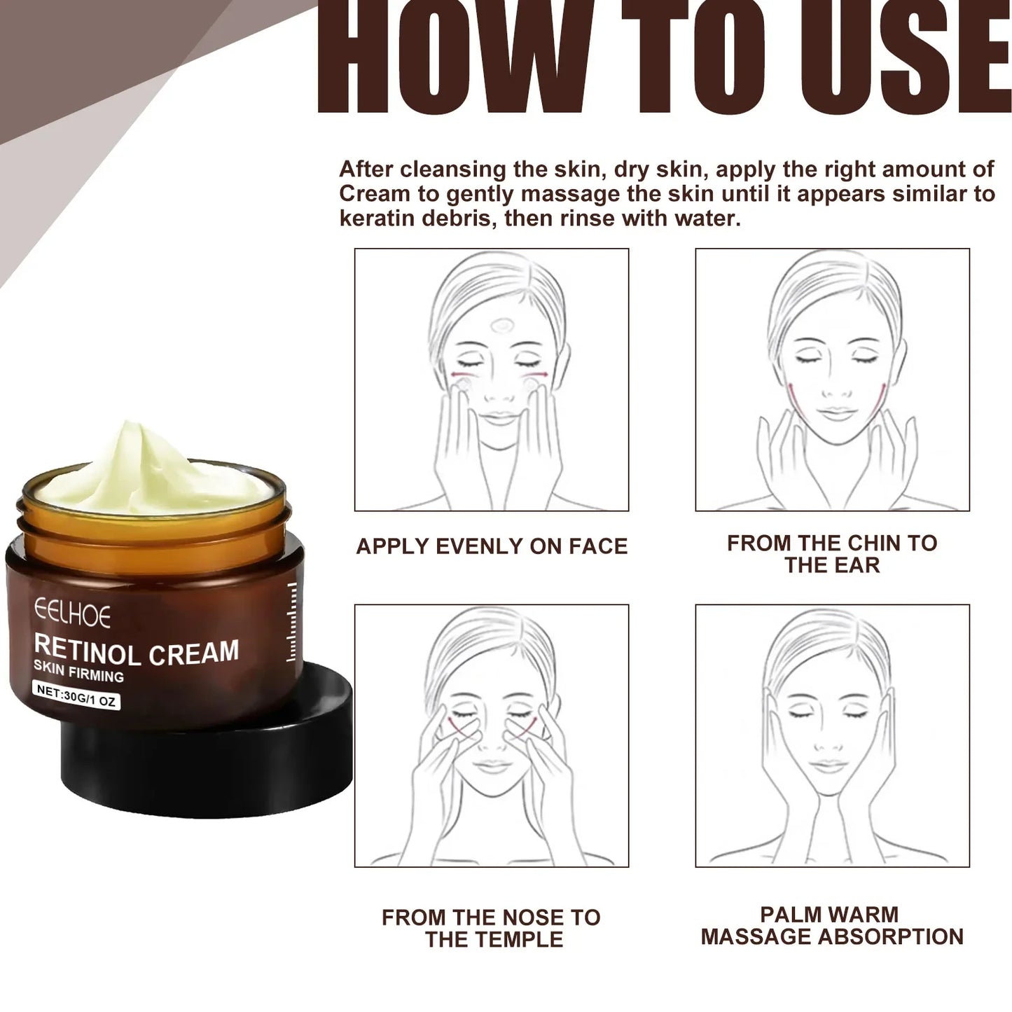EELHOE Retinol & Hyaluronic Acid Face Cream – Firm & Brighten