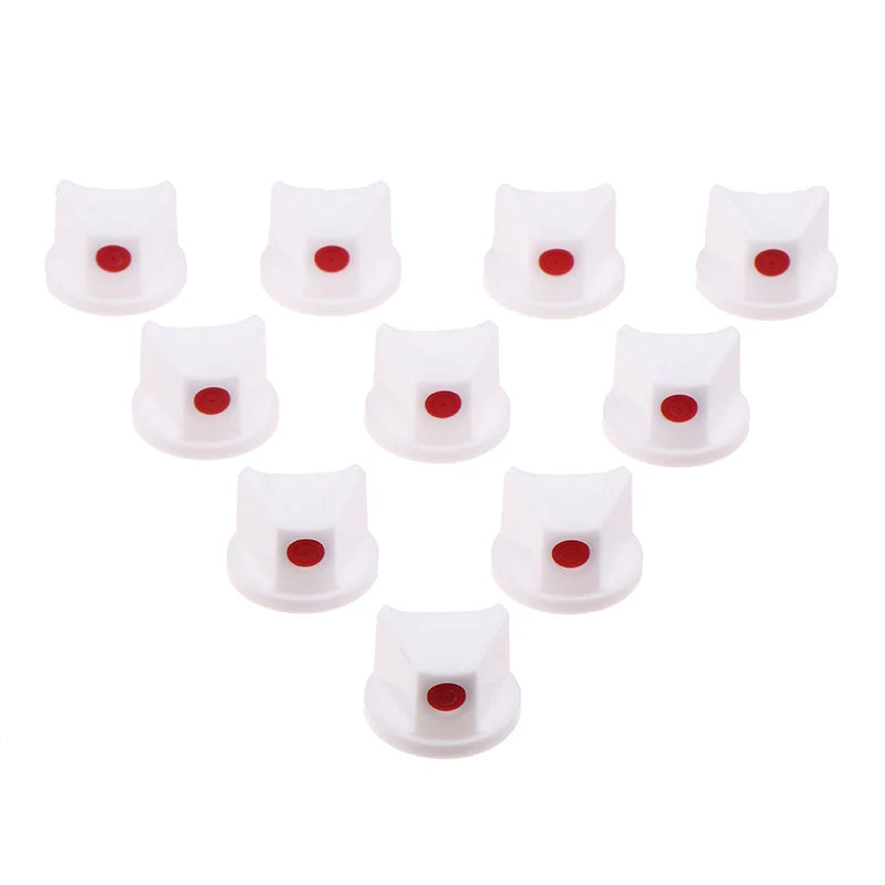 10-Pack Spray Paint Nozzle Caps | ABS Aerosol Tips Spray Paint Nozzle Caps Peaceful Pleasures Health and Wellness White