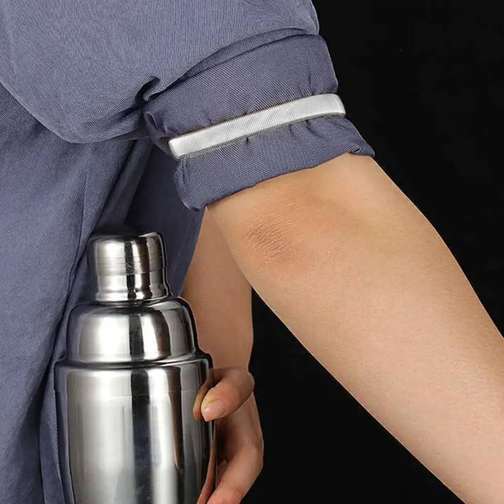 Elastic Shirt Sleeve Holders – Metal Armbands Men & Women Shirt Sleeve Holders Peaceful Pleasures Health and Wellness