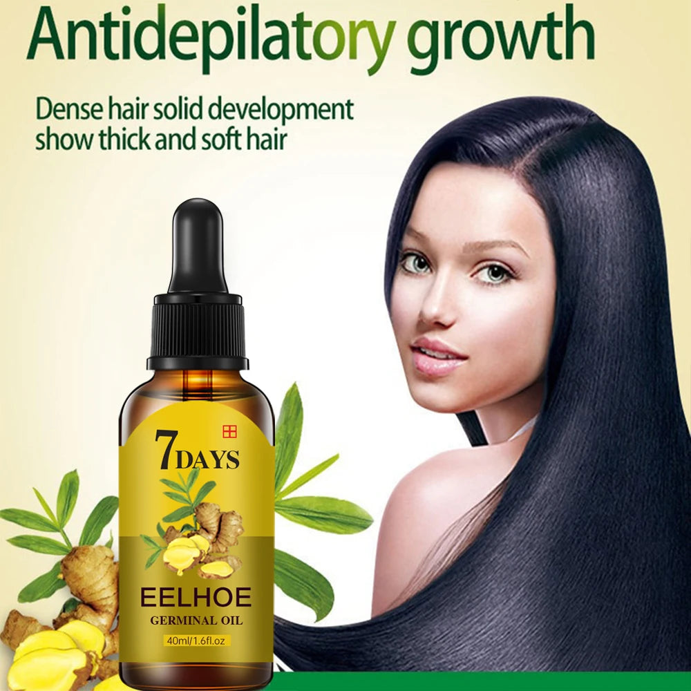 7 Day Rapid Growth Liquid Anti Hair Loss Ginger Growth Conditioning Treatment Nourish Hair Growth Oil Scalp Care Serum Products Peaceful Pleasures Health and Wellness