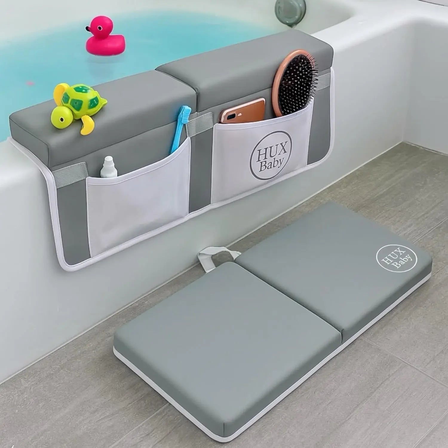 Soft Memory Foam Baby Bath Kneeling Pad with Elbow Rest, Non-Slip Cushion for Safe and Comfortable Bathing Peaceful Pleasures Health and Wellness United States