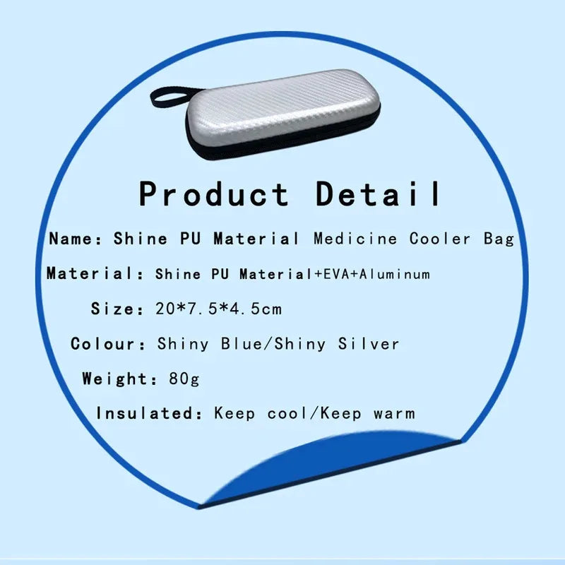 Portable Insulin Cooling Bag with 4 Ice Packs | Diabetic Cooler