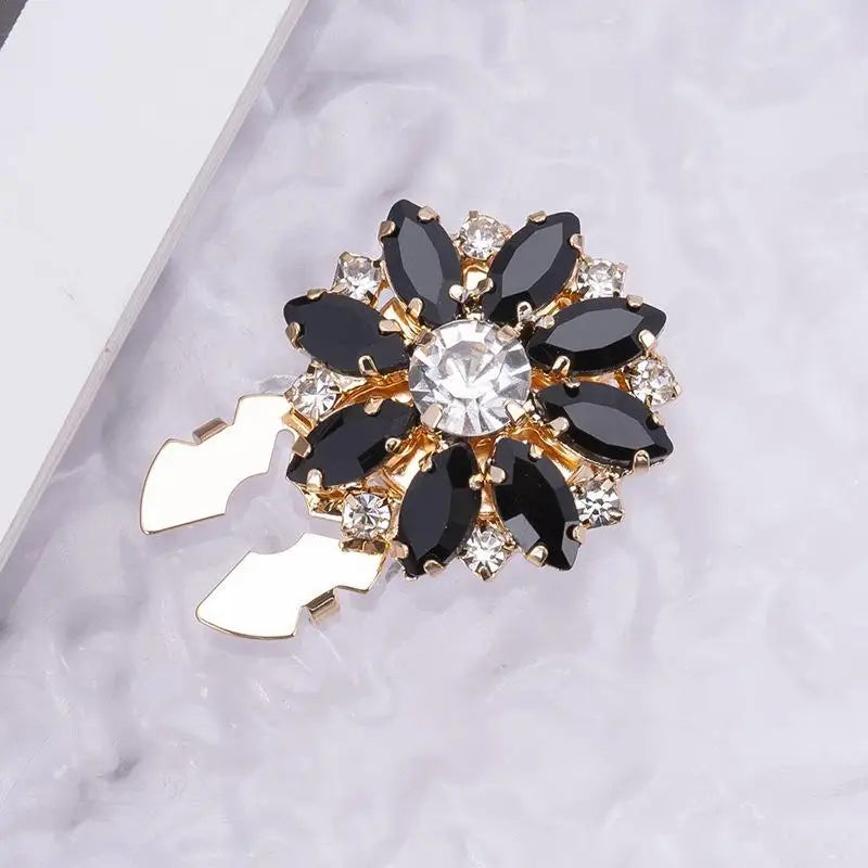 Crystal Pearl Clip-On Button Covers | DIY Shirt & Blouse Decor