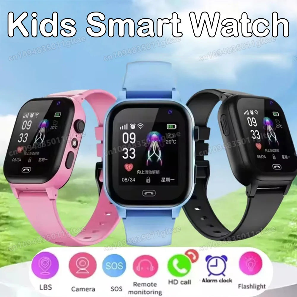 New 2G/5G Smart Watch Kids GPS WIFI Video Call SOS APP Download Child Smartwatch Camera Monitor Tracker Location Phone Watch Peaceful Pleasures Health and Wellness