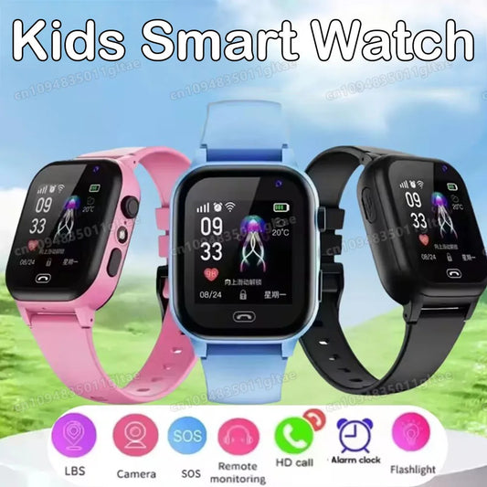 New 2G/5G Smart Watch Kids GPS WIFI Video Call SOS APP Download Child Smartwatch Camera Monitor Tracker Location Phone Watch Peaceful Pleasures Health and Wellness