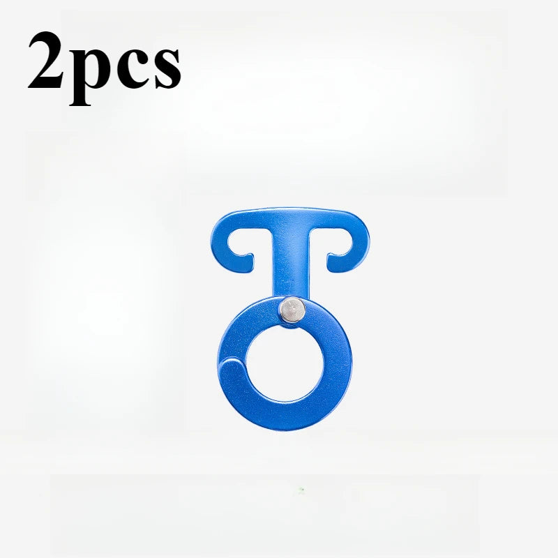 Aluminum Alloy Adjustable Tent Rope Buckles | 2-Pack Cord Lock Tent Rope Buckle Peaceful Pleasures Health and Wellness blue-2pcs