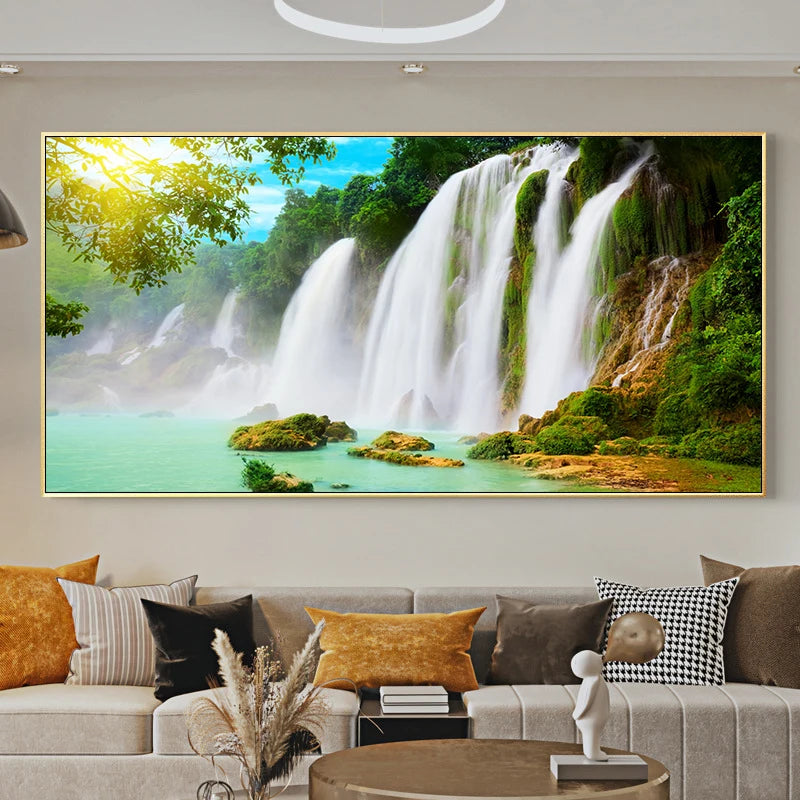 Nature Landscape Canvas Painting Wall Art Jasper National Park Canada Wall Picture Posters and Prints for Living Room Home Decor Peaceful Pleasures Health and Wellness w4097 landscape-6 50x100cm