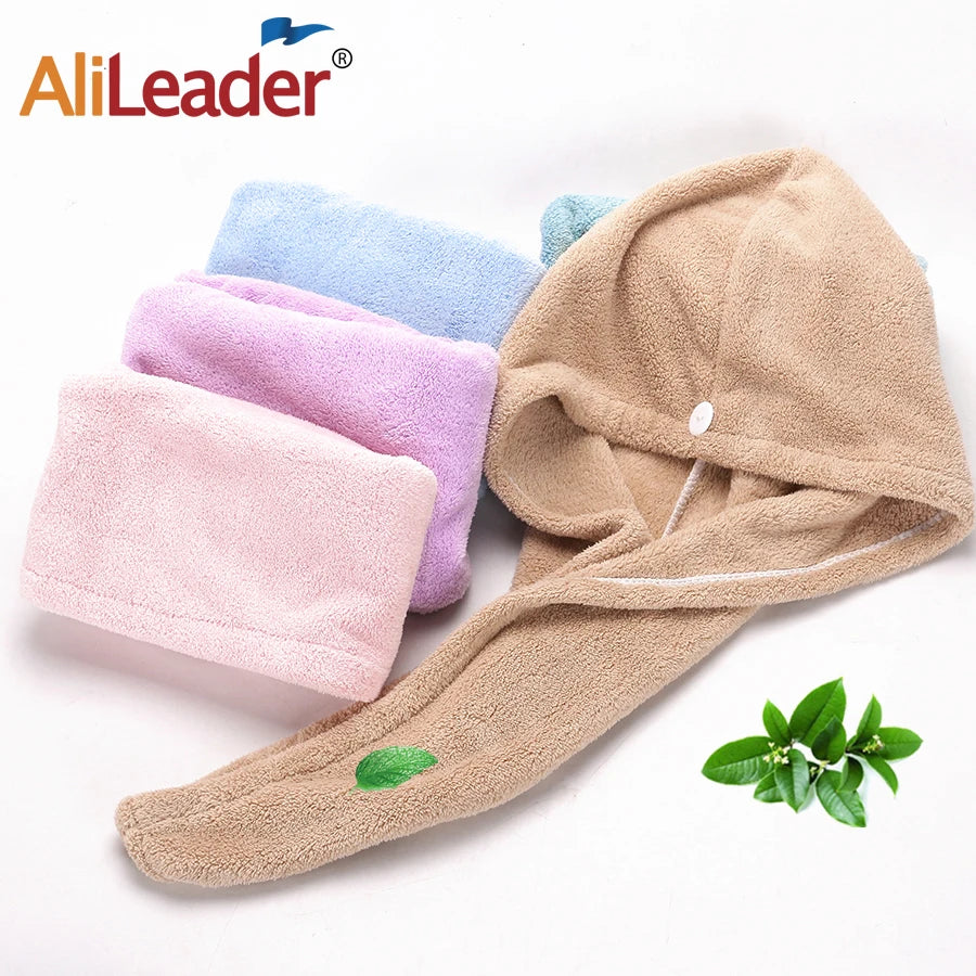 Hair Drying Towel For Long Hair Microfiber Hair Towel Wrap For Curly Thick Hair Super Water Absorbent Quick Dry For Women Girls Peaceful Pleasures Health and Wellness