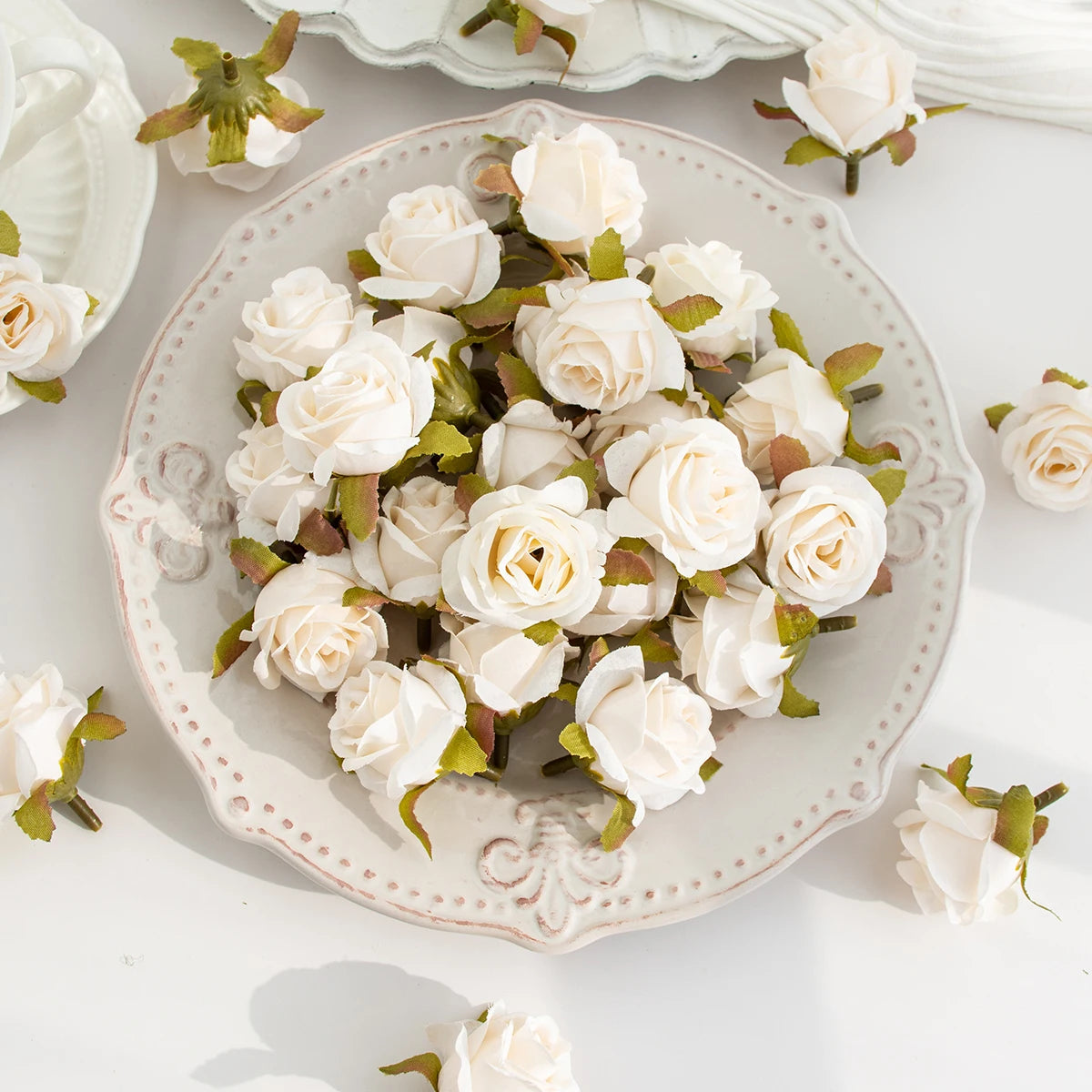 Artificial Silk Rose Flower Heads – Wedding & Party Décor