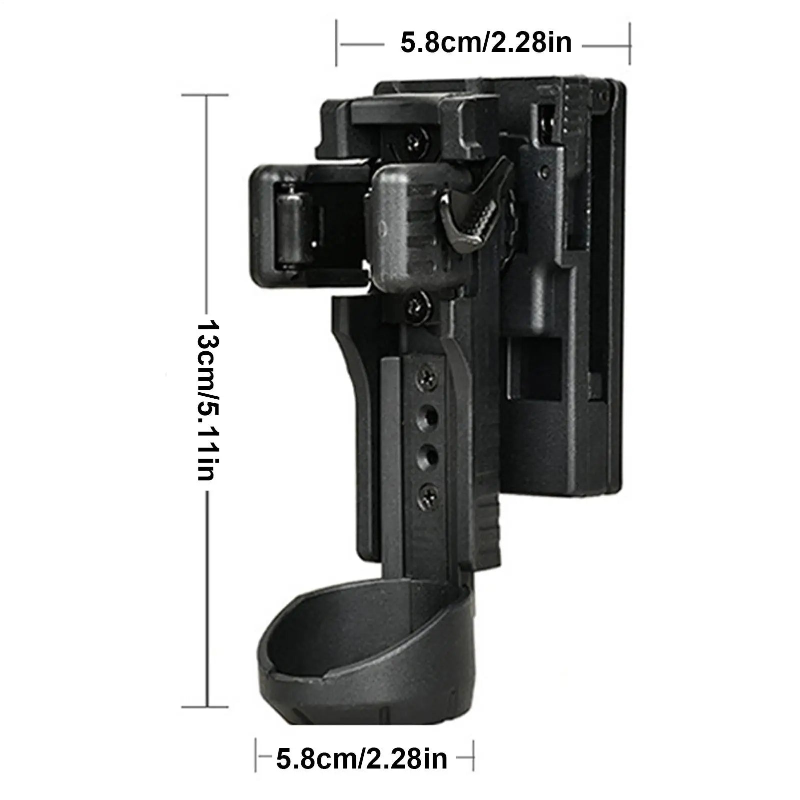 Flashlight Belt Holster | Quick Release 360° Rotating Mount Flashlight Belt Holster Peaceful Pleasures Health and Wellness