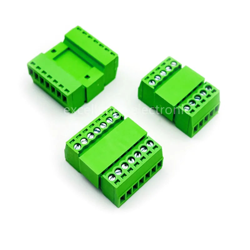 5sets 2EDGRK-2.54MM Micro Terminal Block Plug-in 15EDGKP 2P/3P/4P/5P/6P/8P Male and Female Set Green Screw Terminal Peaceful Pleasures Health and Wellness