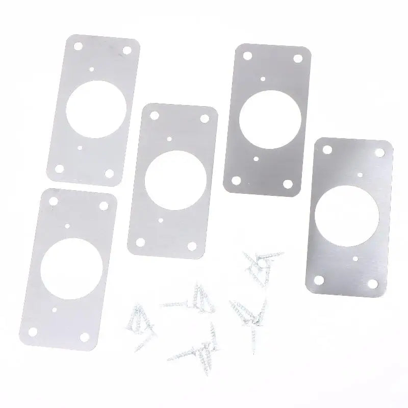 New Cabinet Hinge Repair Plate Kit For Home Kitchen Cabinets Furniture With Holes Stainless Steel Door Hinge Mounting Plate Peaceful Pleasures Health and Wellness