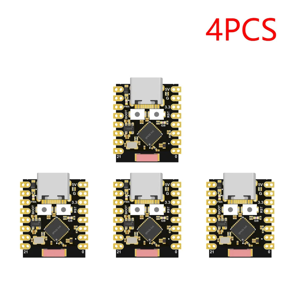 1-20PCS ESP32-C3 Development Board 3.3-6V Power Low Power ESP32 Super Mini Wireless Development Board WiFi Bluetooth For Arduino Peaceful Pleasures Health and Wellness Black 4PCS
