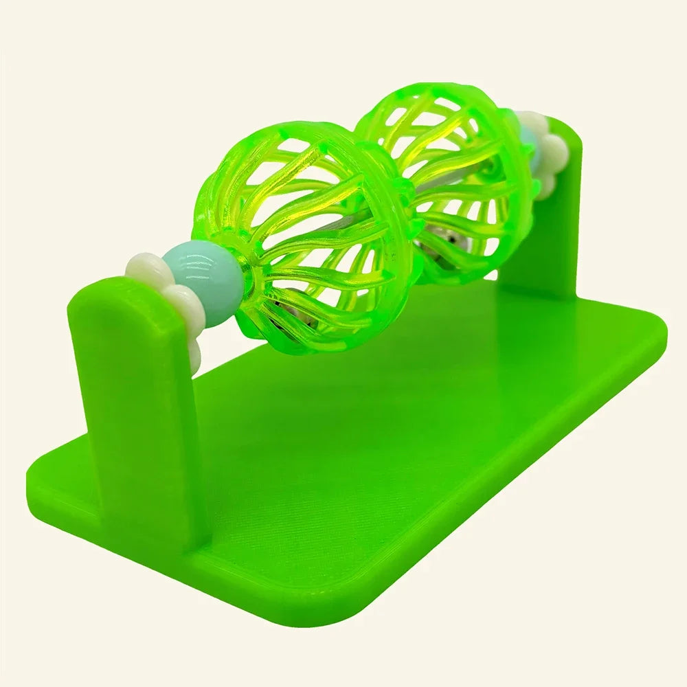 Hamster Rotating Bell Ball Toy | Cage Enrichment for Dwarf & Syrian Small Animal Toy Peaceful Pleasures Health and Wellness