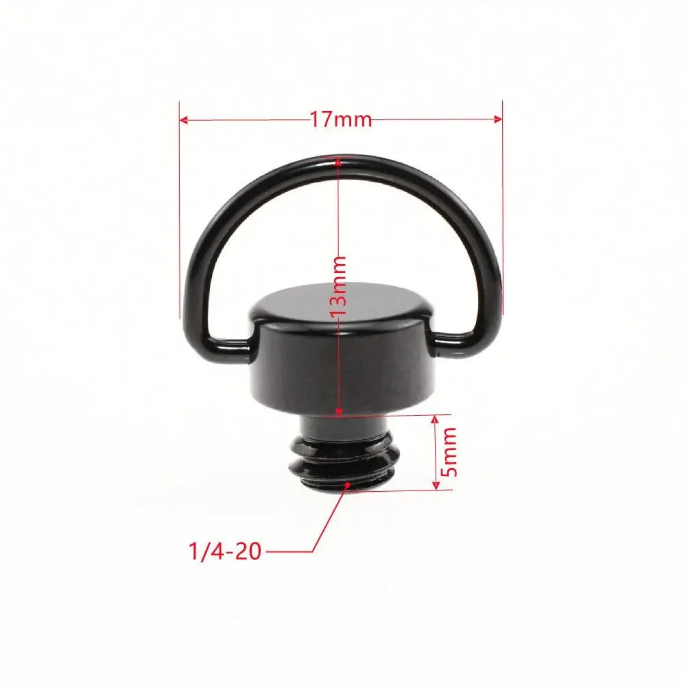 1/4 Inch Camera Screw Connection Ring D Ring Shoulder Strap Safety Screw Black Connection Adapter Camera Quick Strap Ring Peaceful Pleasures Health and Wellness A4