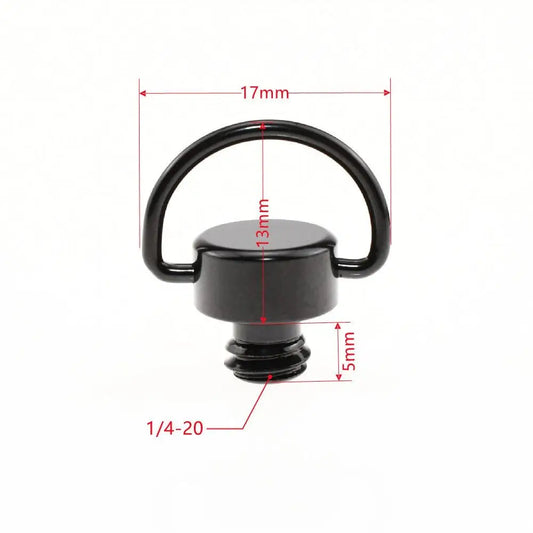 1/4 Inch Camera Screw Connection Ring D Ring Shoulder Strap Safety Screw Black Connection Adapter Camera Quick Strap Ring Peaceful Pleasures Health and Wellness A4
