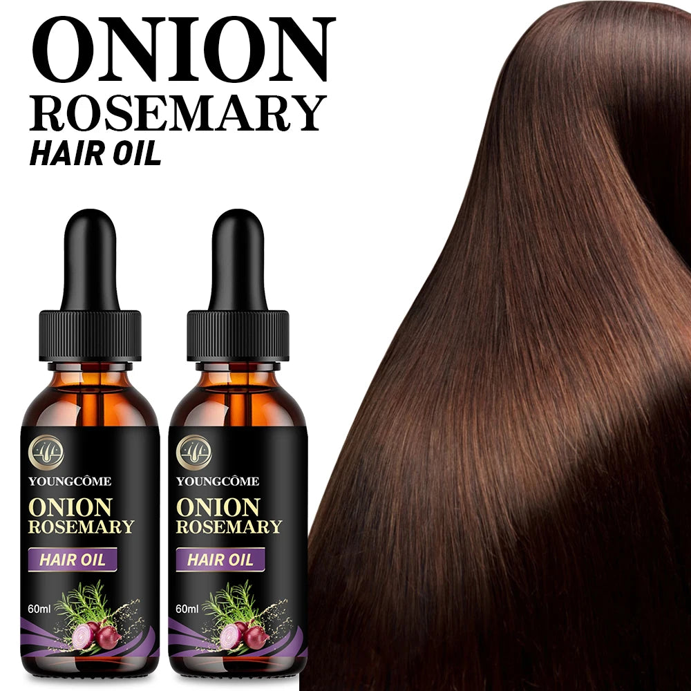 Onion & Rosemary Hair Growth Essential Oil – 2-Pack Peaceful Pleasures Health and Wellness