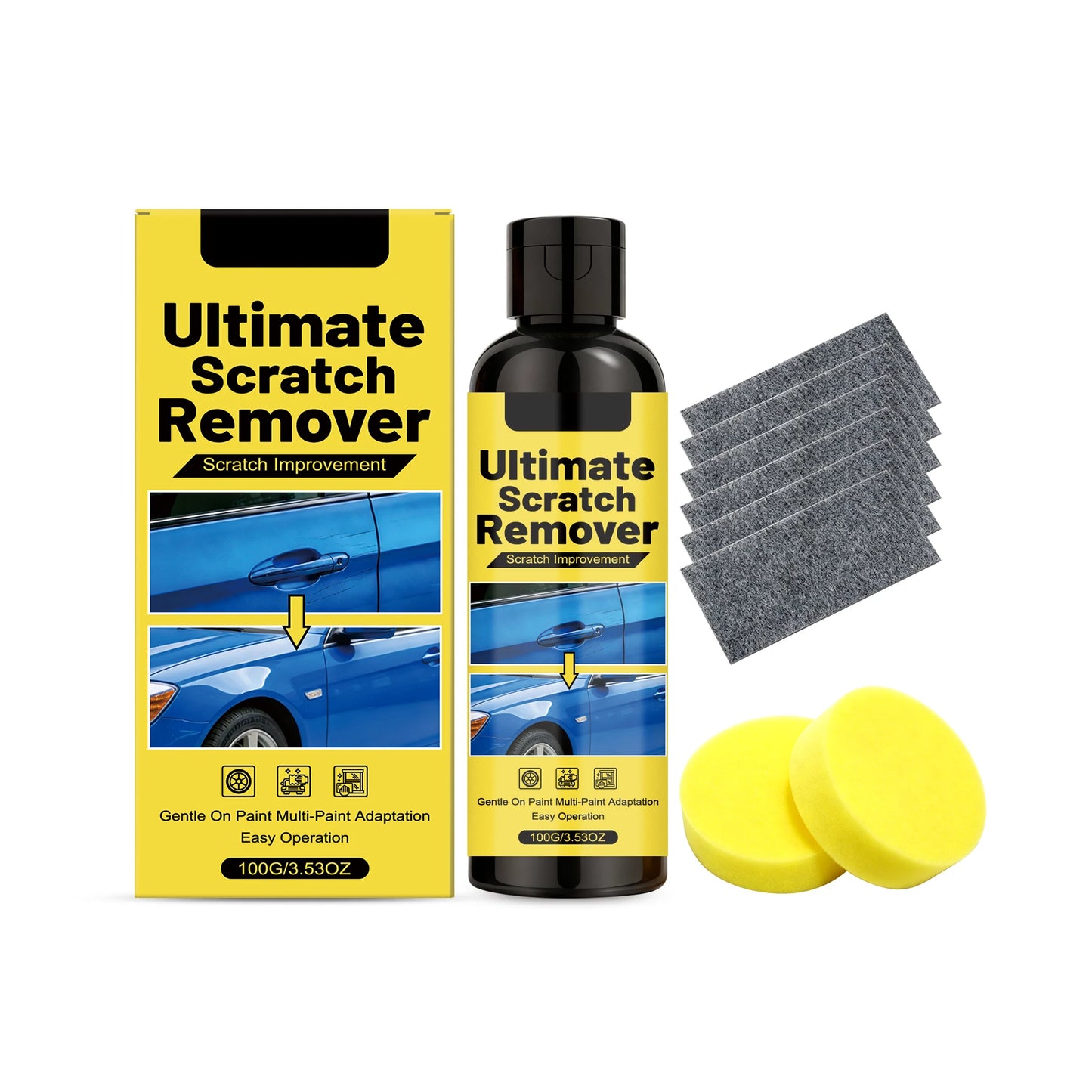 Car Scratch Remover & Polish Kit – Restore Paint & Shine