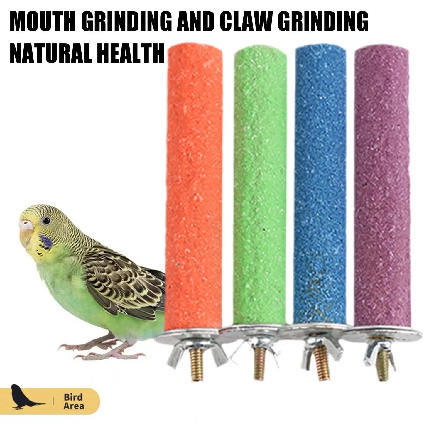 Wood Bird Perch Grinding Bar – Claw & Beak Trimming Stick