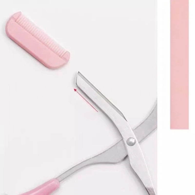 Ladies Eyebrow Trimmer Set with Comb & Scissors | Safety Tool Eyebrow Trimmer Set Peaceful Pleasures Health and Wellness