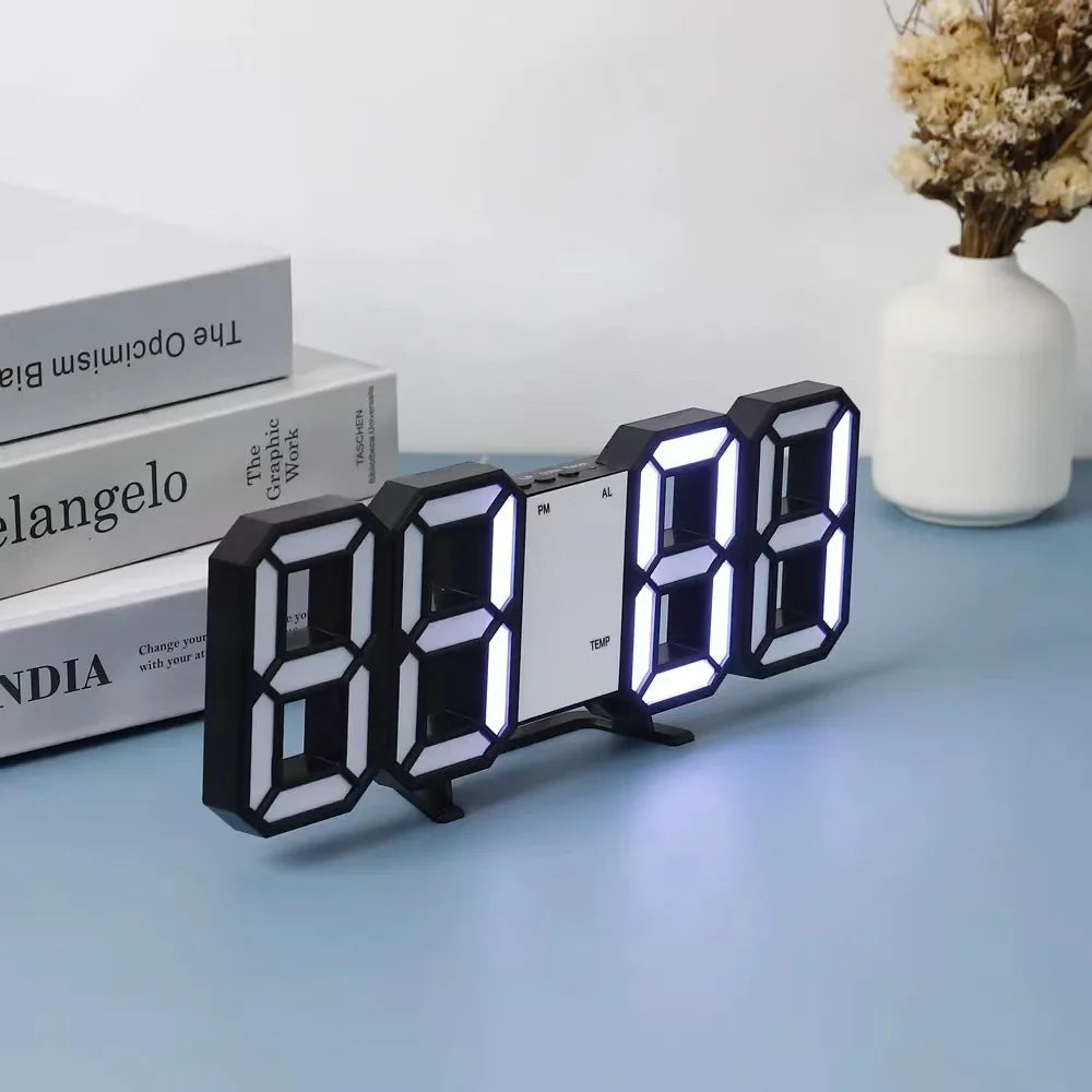 Digital Decoration for Bedroom Desk Watches Led Wall Clock Living Room Alarm Modern Home and Decoration Electronic Table Decor Peaceful Pleasures Health and Wellness