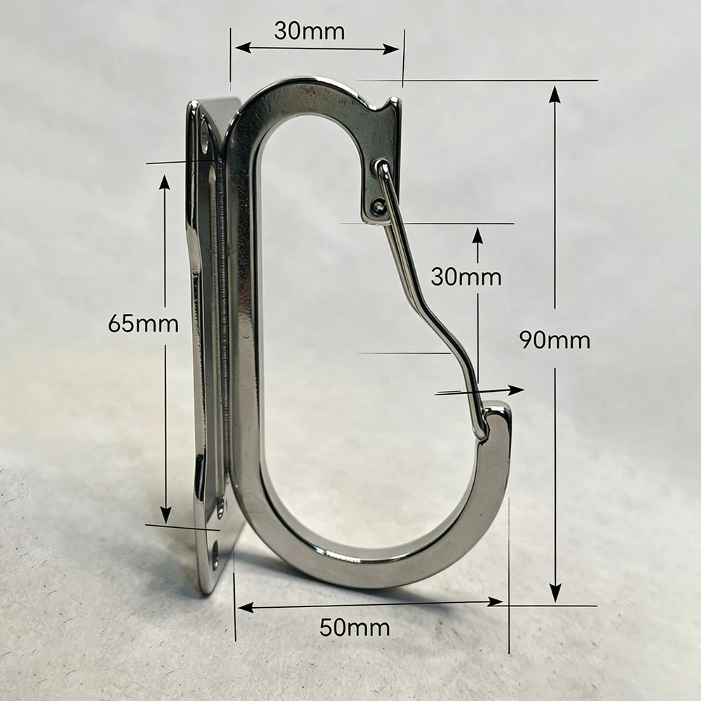 Stainless Steel Quick-Release Belt Clip Hook | Tool Belt Holder