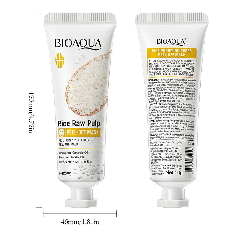 White Rice Face Peeling Mask | Blackhead Removal & Anti-Aging