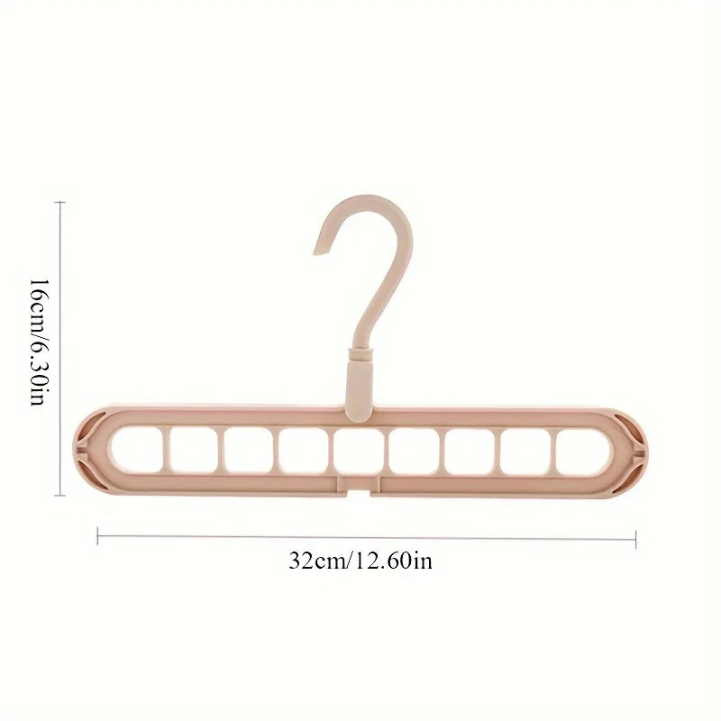 3-Pack Foldable Space-Saving Clothes Hangers | Plastic Rack