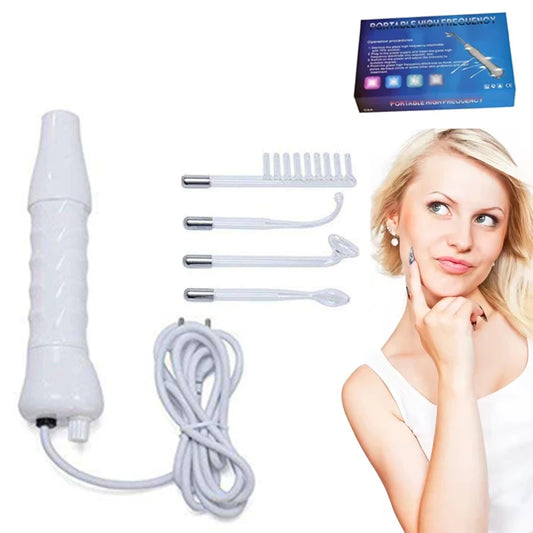 Clinical Skin Therapy Wand - Portable High Frequency Skin Therapy Machine Dark Circles Removal Eye Bag Remoavl Peaceful Pleasures Health and Wellness