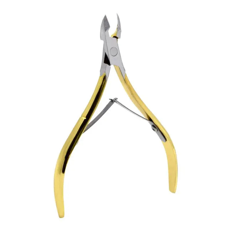 1 Pcs Cuticle Nippers Nail Manicure Cuticle Scissors Clippers Trimmer Dead Skin Remover Pedicure Stainless Steel Cutters Tool Peaceful Pleasures Health and Wellness OPP Gold