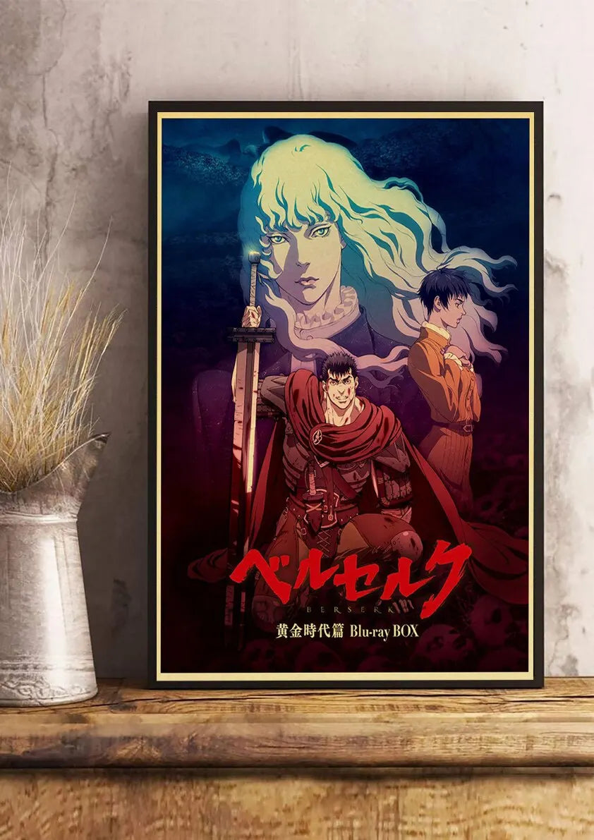 Berserk Anime Canvas Wall Art Retro Poster | Home Décor