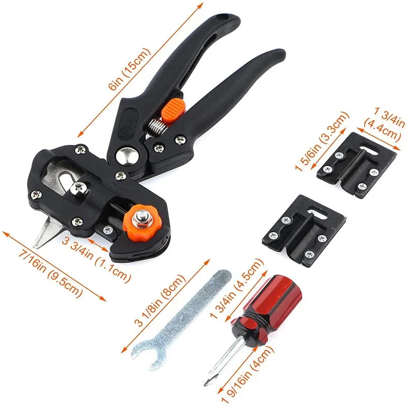Multi-functional Garden Trimmer Pruning Seedlings Grafting Scissors Fruit Tree Grafting Machine Portable Gardening Tools Peaceful Pleasures Health and Wellness
